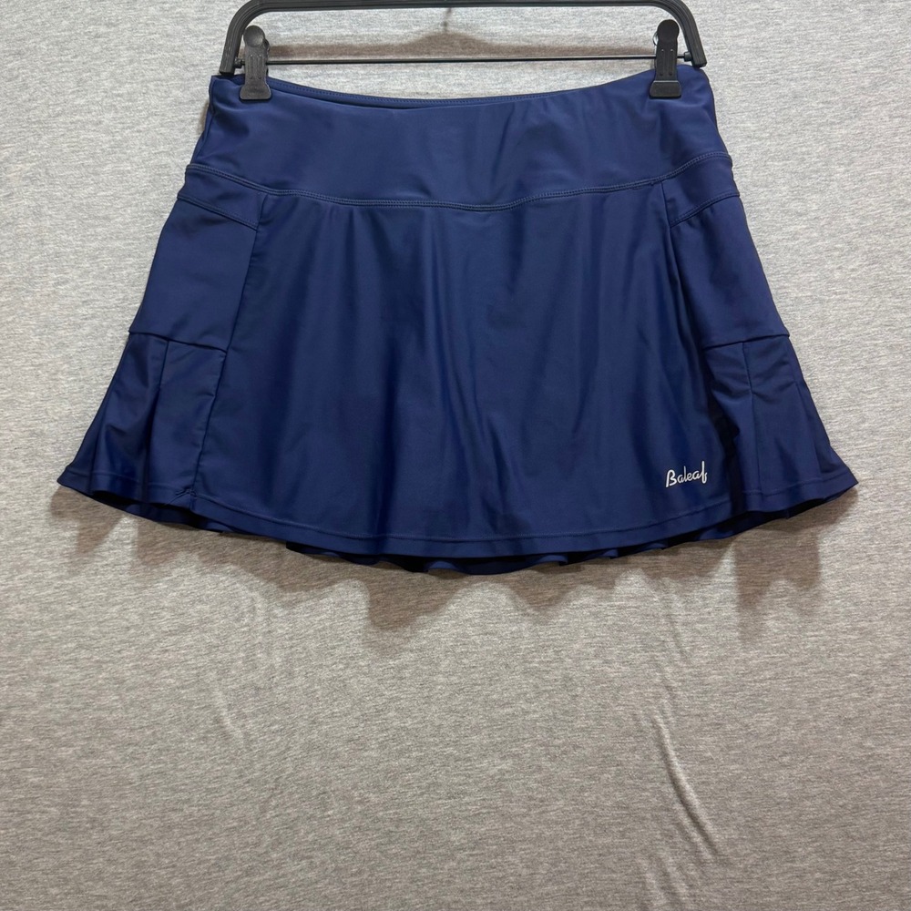 Baleaf Tennis Skort Women XL Navy Blue Pleated Athletic Golf Skirt Activewear
